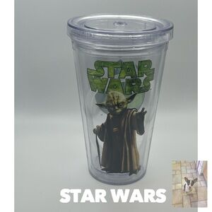 Insulated Acrylic Yoda Tumbler With Lid